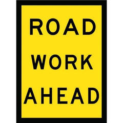 Uniform Safety Signs - 900 x 1200mm - Boxed Edge - Class 1 - Road Work Ahead | T1-31A