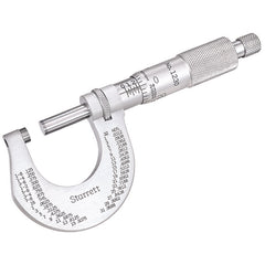 Starrett - Stainless Steel Mic 0-1in .0001in Grad Carbide Faces | T1230XRL