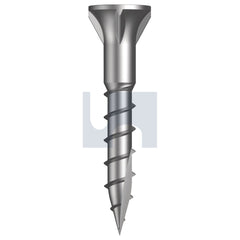 Hobsons - #6-10 x 25 - Square Drive Type 17 Bugle Batten-4 Rib - 316 Stainless - Qty 100 | T16WSBQ0610025