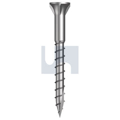 Hobsons - #6-10 x 38 - Square Drive Type 17 Bugle Batten-4 Rib - 316 Stainless - Qty 100 | T16WSBQ0610038