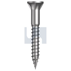 Hobsons - #14-10 x 50 - Square Drive Type 17 Bugle Batten-4 Rib - 316 Stainless | T16WSBQ1410050