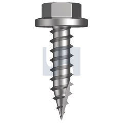 Hobsons - #14-10 x 25 - Type 17 Flanged Hex - 316 Stainless | FST16WSFH1410025