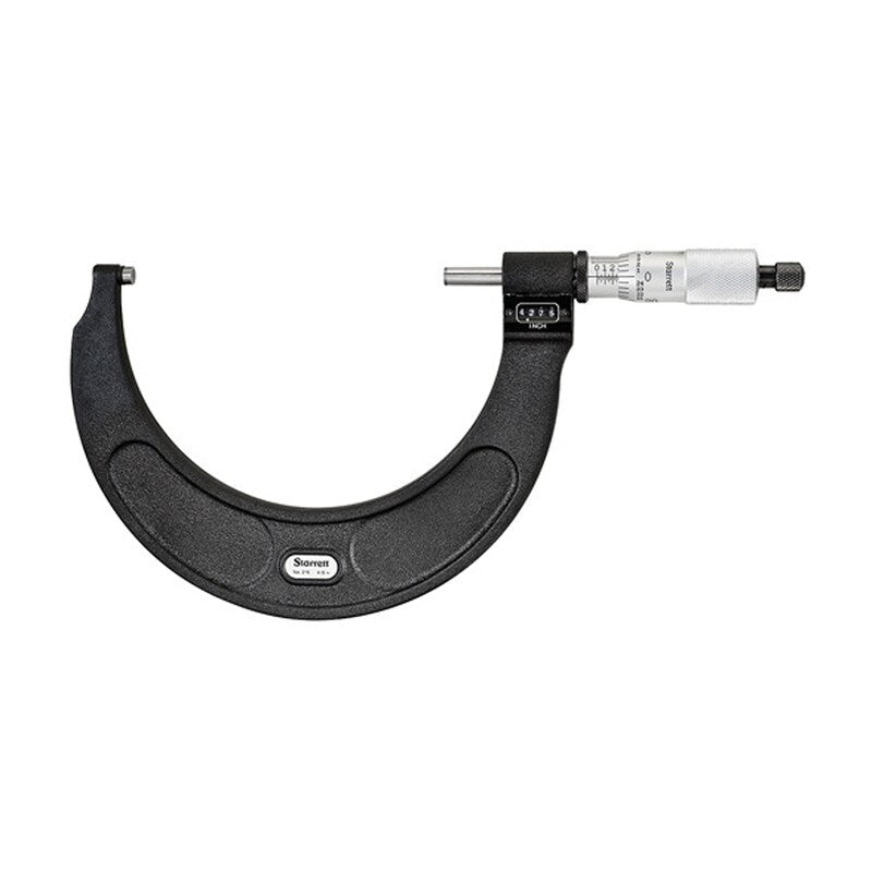 Starrett - Digital icrometer 5in .0001in Grad Carbide Faces | T216XRL-5