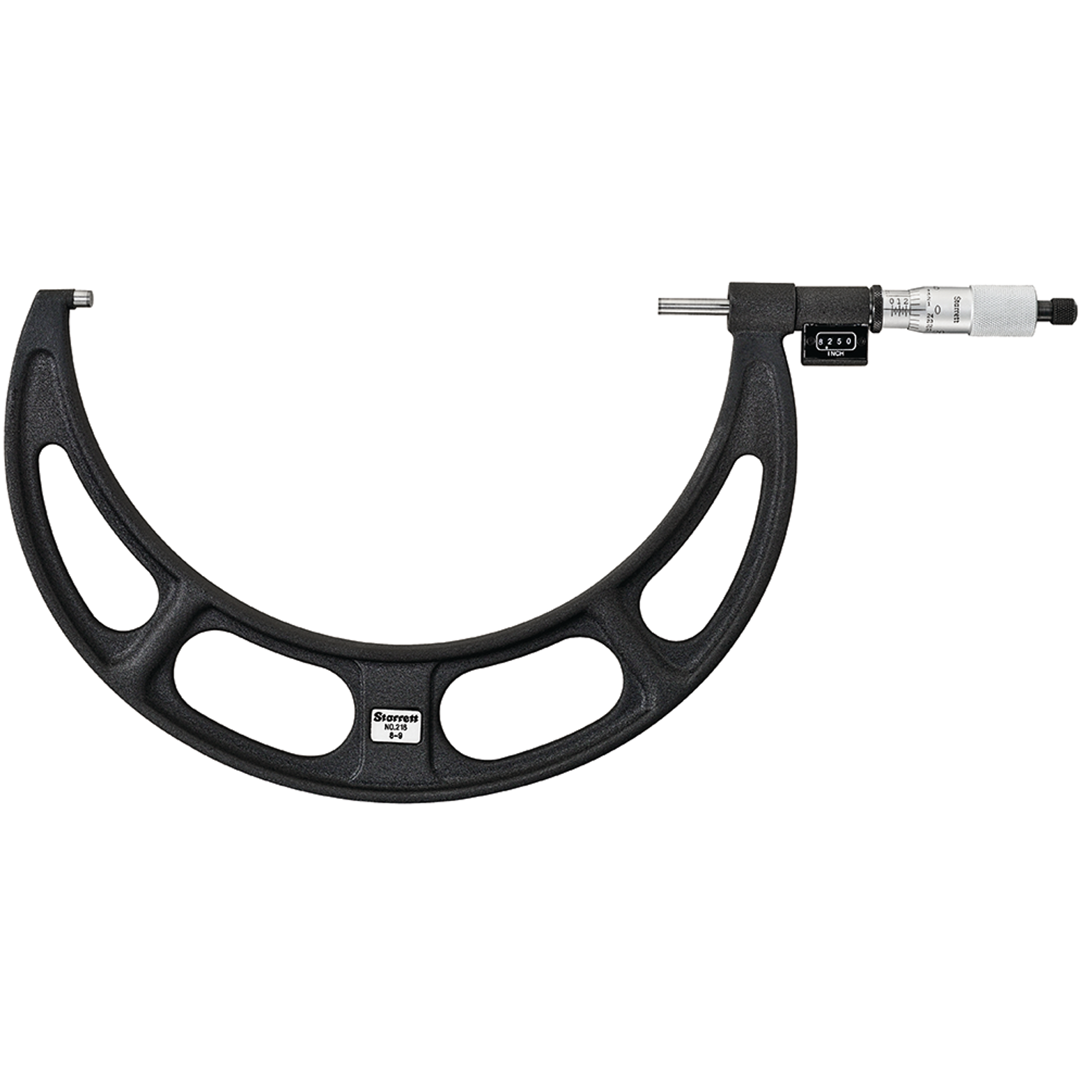 Starrett - Digital Micrometer 9in .0001in Grad Carbide Faces | T216XRL-9