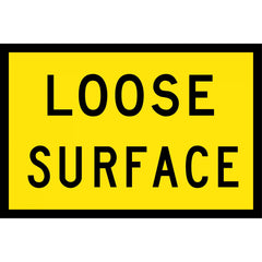 Uniform Safety Signs - Boxed Edge - 1500x900mm - Class 1 Reflective - Loose Stones Symbolic (B/Y) | T3-9B