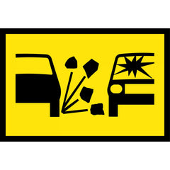 Uniform Safety Signs - Boxed Edge - 900x600mm - Class 1 Reflective - Loose Surface (B/Y) | T3-14A