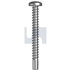 Hobsons - #6 x 1-1/4" - 410 Stainless ANSI B18.6.3 410 Self-Tapper Pan Phil Pilot Pnt | T41PSPP0620125