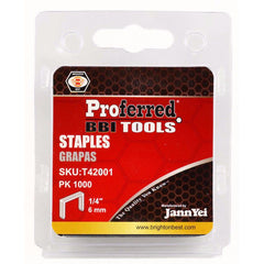 BBI - Proferred Staples (1.2mm Thick. 10.6mm Wide) 1/4"(6mm) Height | T42001