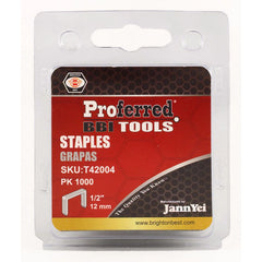 BBI - Proferred Staples (1.2mm Thick. 10.6mm Wide) 1/2"(12mm) Height | T42004
