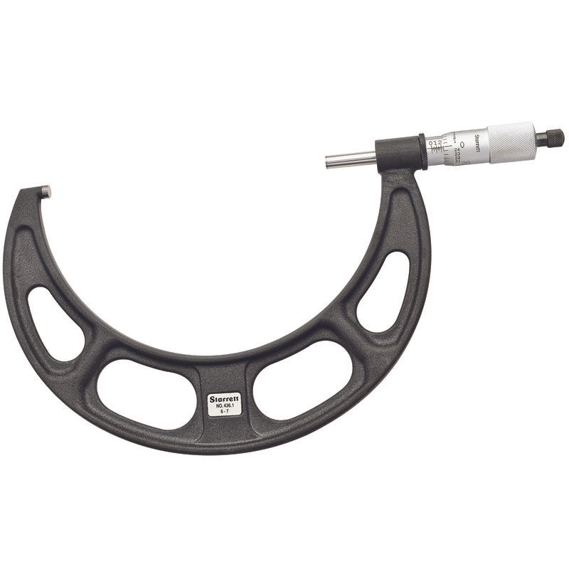 Starrett - Micrometer 6-7in .0001in Grad Carbide Faces | T436.1XRL-7