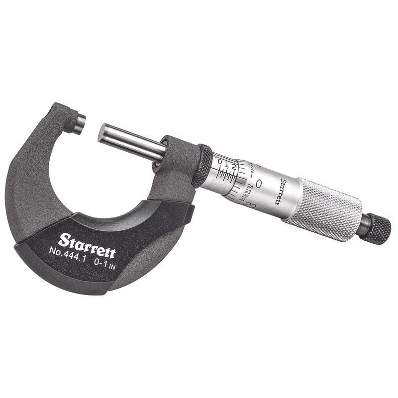 Starrett - OUTSIDE MICROMETER, 0-1 | T444.1XRL-1