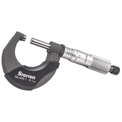 Starrett - OUTSIDE MICROMETER, 0-1 | T444.1XRL-1
