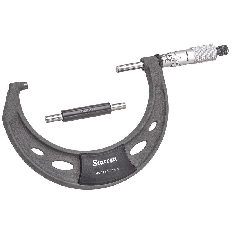 Starrett - OUTSIDE MICROMETER, 3-4 | T444.1XRL-4