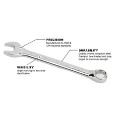 BBI - Proferred Combination Wrench 7/16" Chrome Finish | T46010
