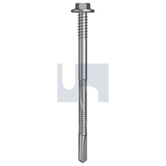 Hobsons - #12-24 x 90 - R1000 Bi-Metal Bi-Metal 304 S500 SDS Panel Igrip Flange Hx - 304 Stainless | T4X5XIH1224090