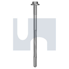 Hobsons - #12-24 x 100 - R1000 Bi-Metal Bi-Metal 304 S500 SDS Panel Igrip Flange Hx - 304 Stainless | T4X5XIH1224100