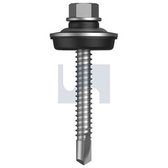Hobsons - #14-14 x 52 - R1000 Bi-Metal Bi-Metal 304 Metal SDS Aluminium Seal Hex - 304 Stainless | T4XMXAH1414052
