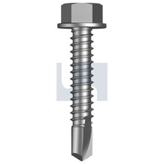 Hobsons - #14-14 x 35 - R1000 Bi-Metal Bi-Metal 304 Metal SDS Hex Head - 304 Stainless | T4XMXHH1414035