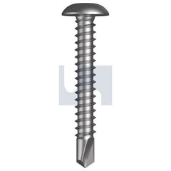 Hobsons - #12-14 x 38 - R1000 Bi-Metal Bi-Metal 304 Sq Drive Metal SDS Pan Head - 304 Stainless | T4XMXPQ1214038