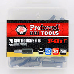 BBI - Slotted Drive Bits 5f-6r.1".1/4" Hex Shank | T52005
