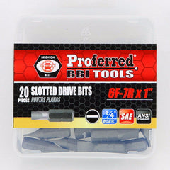 BBI - Slotted Drive Bits 6f-7r.1".1/4" Hex Shank | T52006