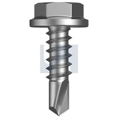 Hobsons - #10-16 x 16 550 STAINLESS HEC METAL SDS FLANGED HEX HEAD | QT141 (Pack of 1000)