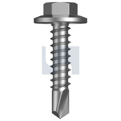 Hobsons - #12-14 x 25 - 550 Stainless Metal SDS Flanged Hex Head | T55MSFH1214025