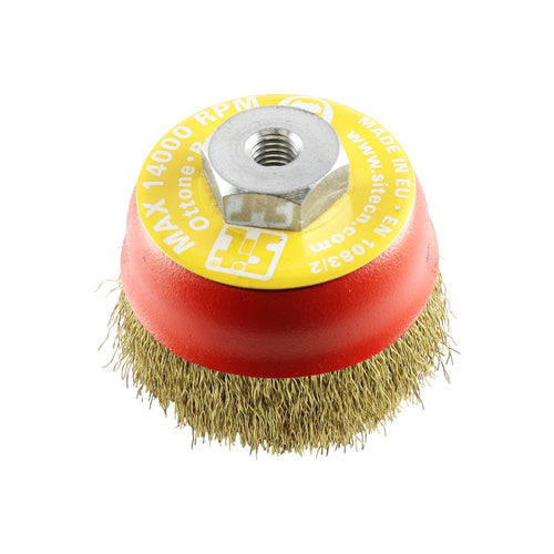 EHI - 2202 Crimped Cup Brush 75xm10 Brass Wires | T80.02BRS