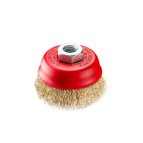 EHI - 0130 Crimped Cup Brush 75xm14 Brass | T80.03BRS