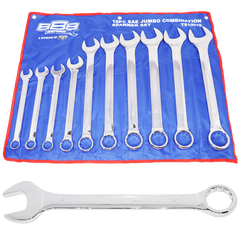 888 Tools - Spanner Set Roe Sae Jumbo 10Pc | T810070