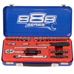 888 Tools - Socket Set - 888 1/4" Dr 6Pt Metric/Sae 41Pc | T820101