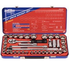 888 Tools - Socket Set - 888 1/2" Dr 12Pt Metric/Sae 39Pc | T820300