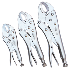 888 Tools - Pliers & Cutters - Locking Curved Jaw 3Pc Set | T832921