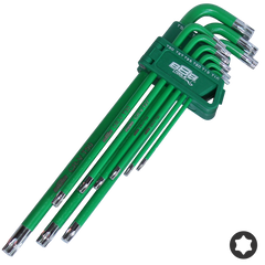 888 Tools - Key Set 9Pc Torx Hex (Green) | T834517