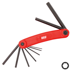 888 Tools - Key Set Magnetic Folding 8Pc Sae Hex | T834562