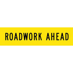 Uniform Safety Signs - 1200x300mm - Corflute - Class 1 - Roadwork Ahead | T9-10