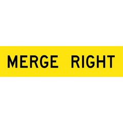 Uniform Safety Signs - 1200x300mm - Corflute - Class 1 - Merge Right | T9-20
