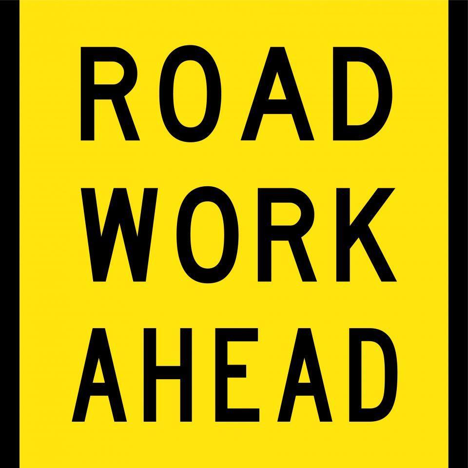 Uniform Safety Signs - 600x600mm - Corflute - Class 1 - Road Work Ahead | T9-27