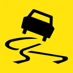 Uniform Safety Signs - 600x600mm - Corflute - Class 1 - Slippery Surface Picto | T9-28