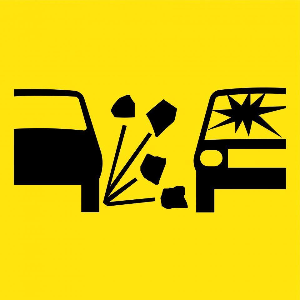 Uniform Safety Signs - 600x600mm - Corflute - Class 1 - Loose Stones Picto | T9-29