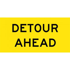 Uniform Safety Signs - 1200x600mm - Corflute - Class 1 - Detour Ahead | T9-33