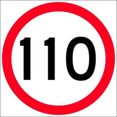 Uniform Safety Signs - 600 x 300mm - Corflute - Class 1 - Lane Status Open (Arrow Up with Curve Right) | T9-110