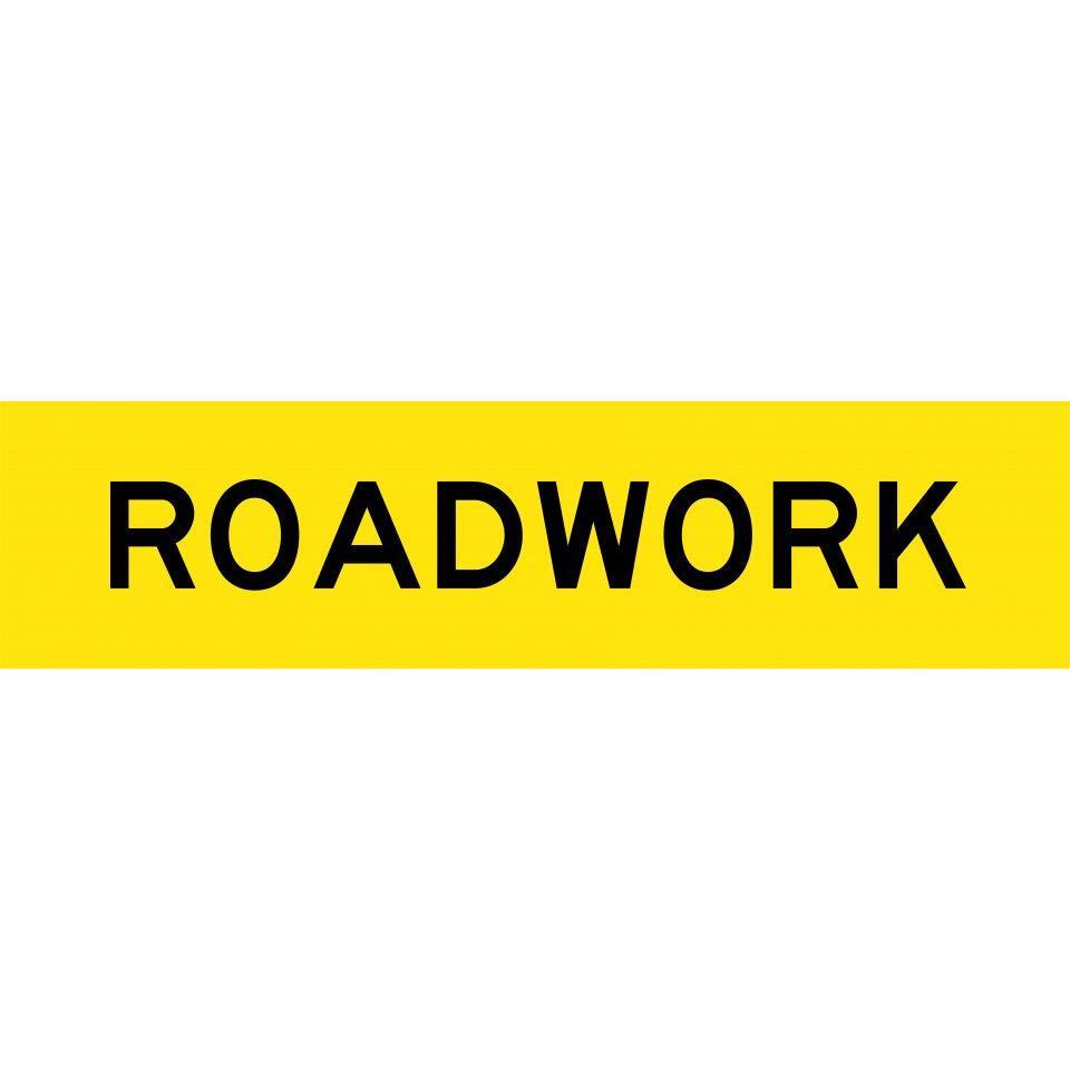 Uniform Safety Signs - 1200x300mm - Corflute - Class 1 - Roadwork | T9-83