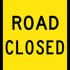 Uniform Safety Signs - 600x600mm - Corflute - Class 1 - Road Closed | T9-85