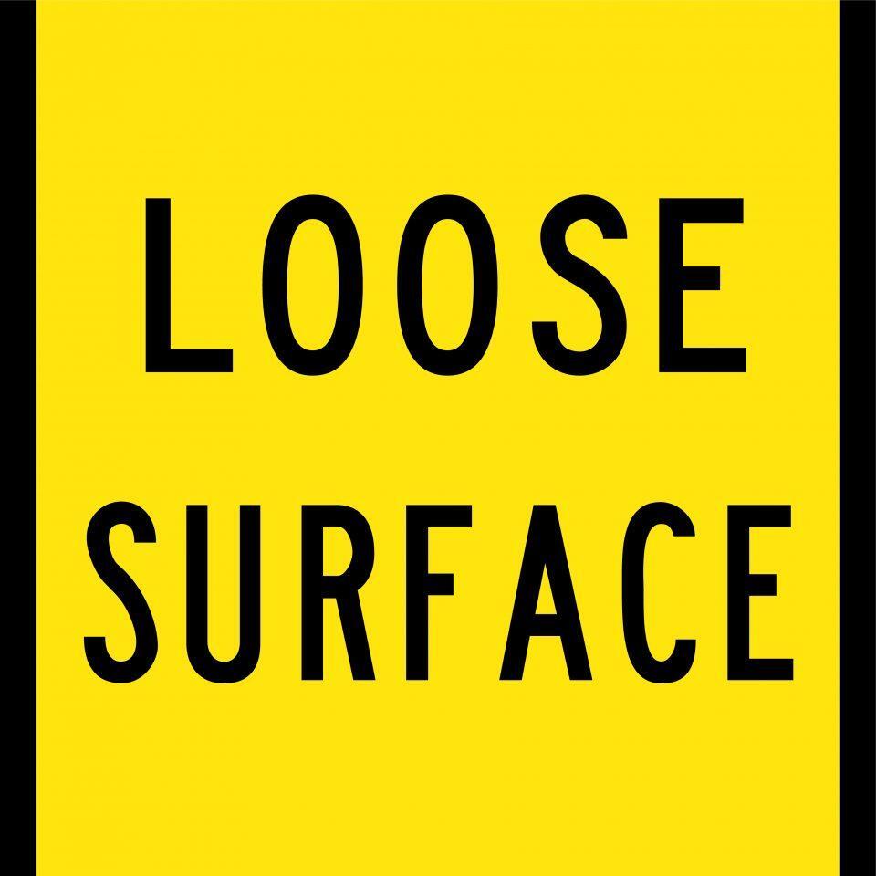 Uniform Safety Signs - 600x600mm - Corflute - Class 1 - Loose Surface | T9-86
