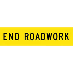 Uniform Safety Signs - 1200x300mm - Corflute - Class 1 - End Roadwork | T9-9