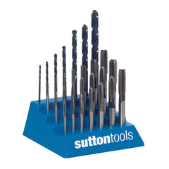 Sutton Tools - Tap T901m SdandT1 28 Pce Str/flt Tap Sets with Drills HSS | T901SDT1