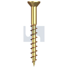 Hobsons - #8-9 x 41 - Yellow Passivate Phillips Drive Chipboard CSK Ribbed - Zinc - Qty 1000 | T9PDYRP0809041