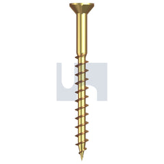 Hobsons - #8-9 x 51 - Yellow Passivate Phillips Drive Chipboard CSK Ribbed - Zinc | FST9PDYRP0809051