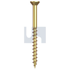 Hobsons - #8-9 x 57 - Yellow Passivate Phillips Drive Chipboard CSK Ribbed - Zinc | FST9PDYRP0809057